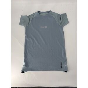 Rawgear Mens Athletic Performance T-Shirt Blue Grey Raglan Gym Top Size S